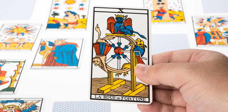 Carta LA RUEDA DE LA FORTUNA - Significado de las cartas del tarot